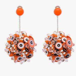PRADA Sequin Ball Drop Earrings